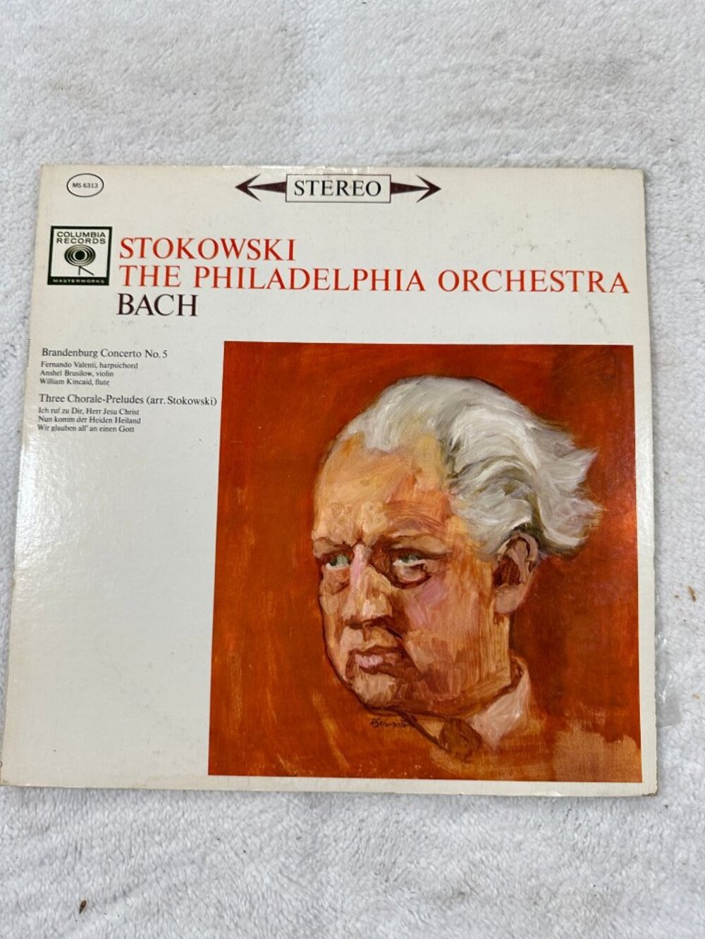 Bach Brandenburg Concerto No 5 Stokowski Philadelphia Orchestra Vinyl 33RPM LP